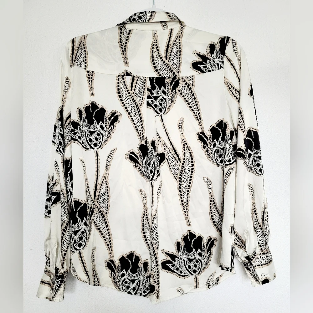 White House Black Marker Women's Business Office Gorgeous Blouse Buttons Small - Picture 9 of 16